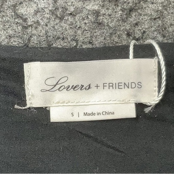 Lovers + Friends Ashwood Mini Dress Ebony Black Zip Front Small - Picture 6 of 7